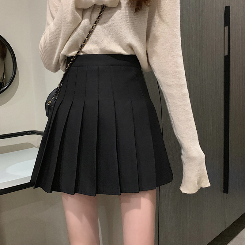 JK uniform shirt skirt dress pleated skirt female autumn and winter two-piece suit short skirt long-sleeved T-shirt female