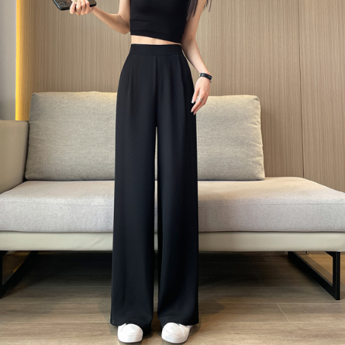 Suit pants women's spring and autumn high waist drape wide-leg pants 2023 new summer thin section casual narrow straight women's pants