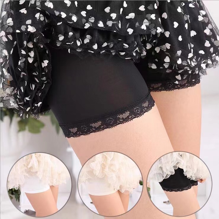 Safety pants women's Xia Bingsi three-point anti-light lace shorts can be worn outside leggings without curling edge gifts small gifts