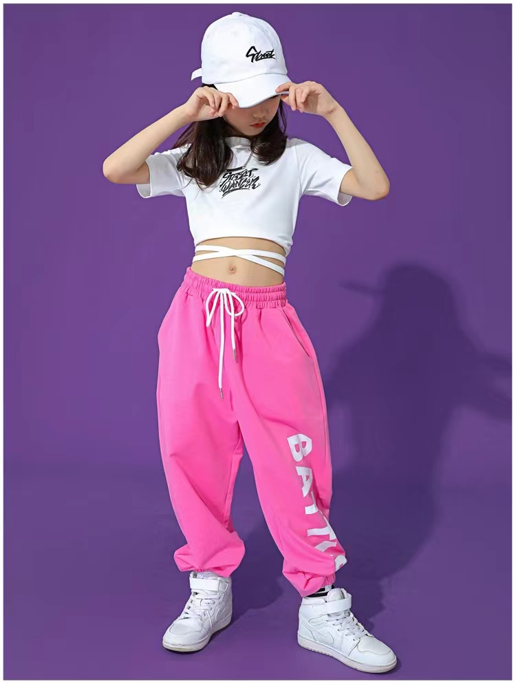 Jazz Dance Clothing Children's Dance Clothing Girls Summer Hip-hop Practice Clothes Hip Hop