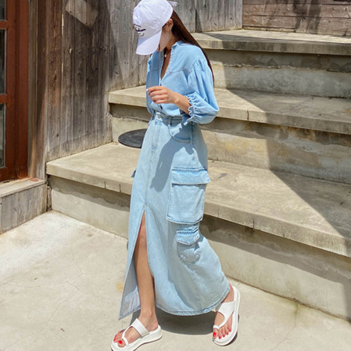 denim work dress