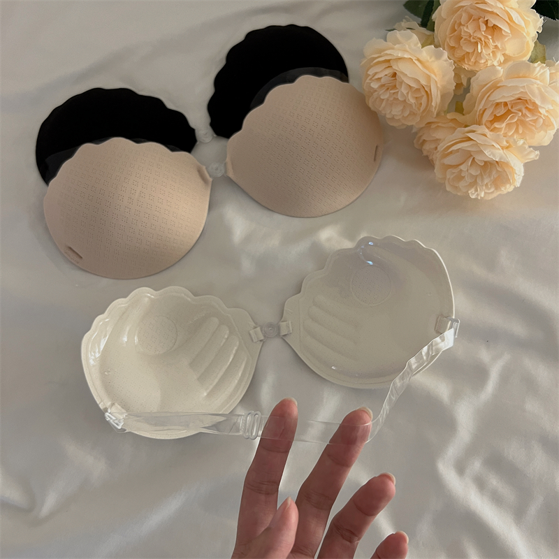 Real price real price silicone invisible bra stickers women's wedding dress small chest gathered thin breast stickers strapless underwear breathable
