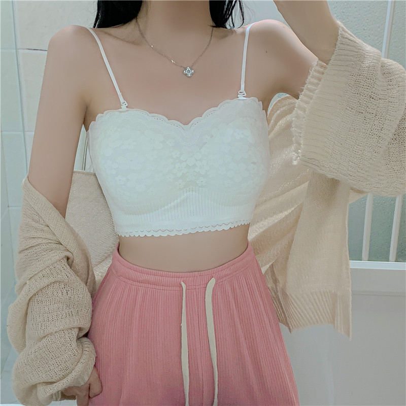 Real price real price lace beautiful back camisole sweet and spicy wrapped chest tube top sleeveless bottoming underwear women