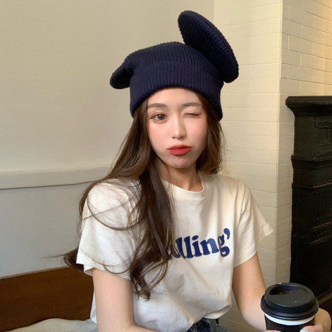 Short-sleeved t-shirt 2023 summer print all-match white round neck casual commuting short-sleeved