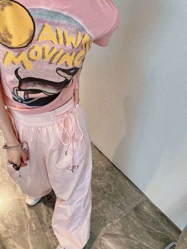 New Summer American Spice Girl Short Fun Cartoon Printed Cotton T-Shirt