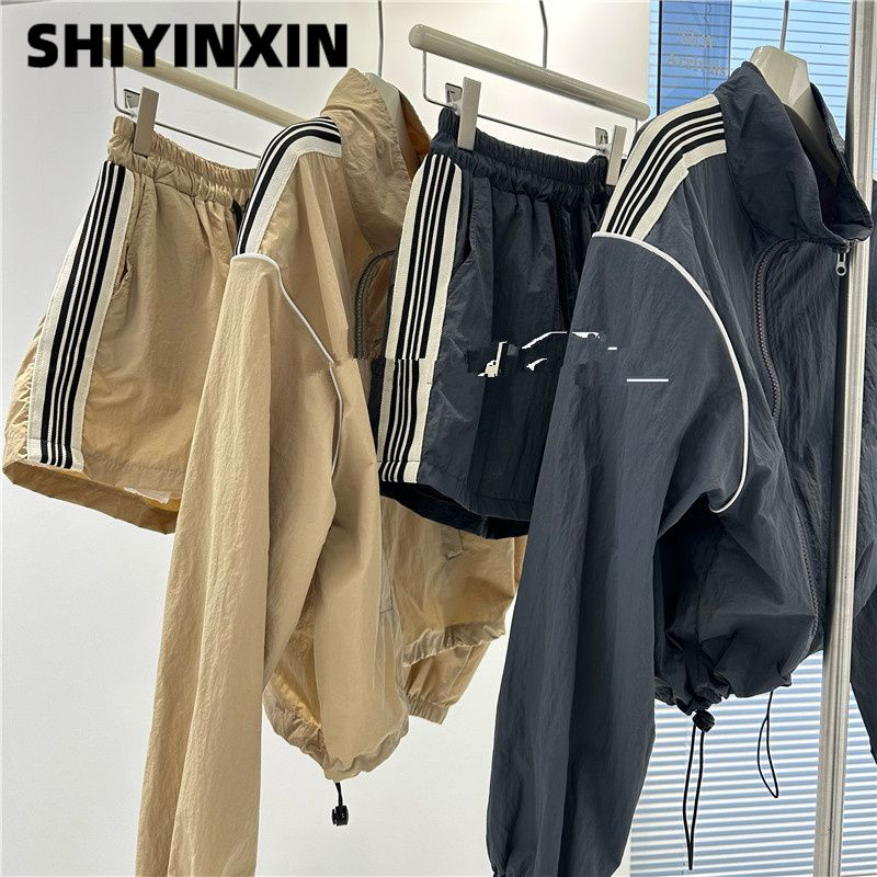 Official picture real price ~ original board fabric original board method sun protection jacket jacket wide leg shorts jacket suit female