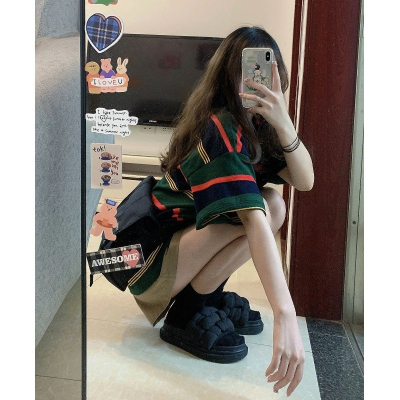Good casual tops women summer thin loose striped t-shirt women