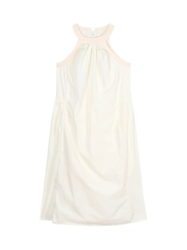 Sleeveless vest dress female summer 2023 new French style loose holiday wind fairy skirt long skirt white skirt