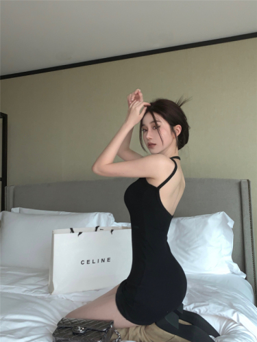 ~New hot girl sexy waist and thin temperament bag hip dress summer