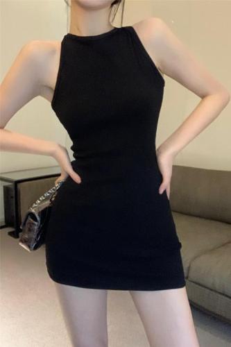~New hot girl sexy waist and thin temperament bag hip dress summer