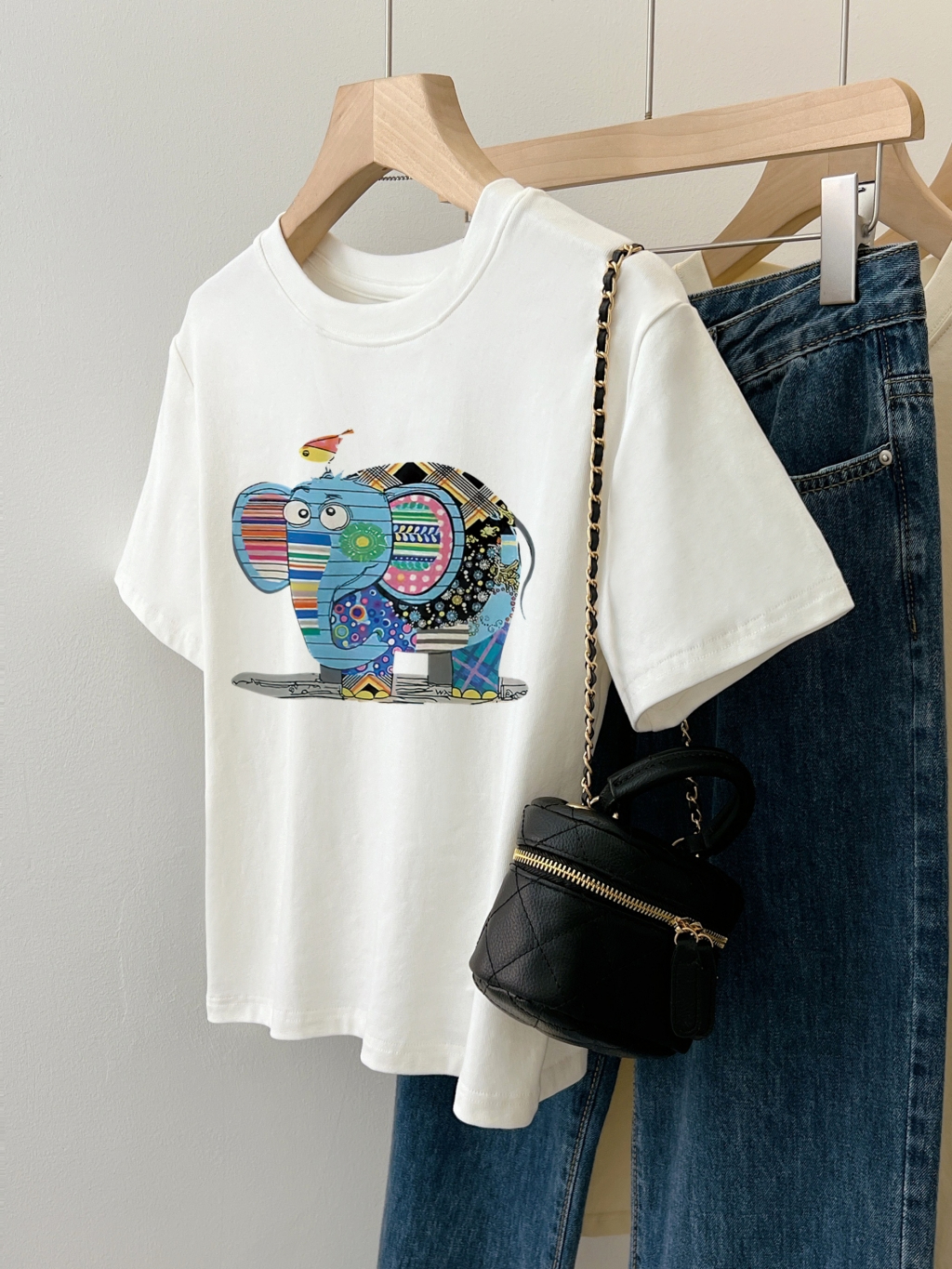 40 thread 210g 92% cotton 8% spandex short-sleeved T-shirt female slim hot girl short top
