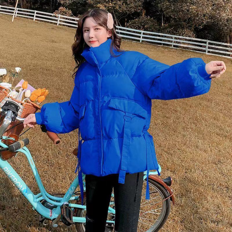 Winter new Korean version of down jacket female small bread clothing short section cotton-padded college wind cotton-padded clothing