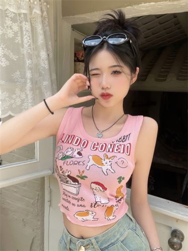 Real price real shot pure desire sleeveless camisole bottoming women's short style outer wear summer inner design top