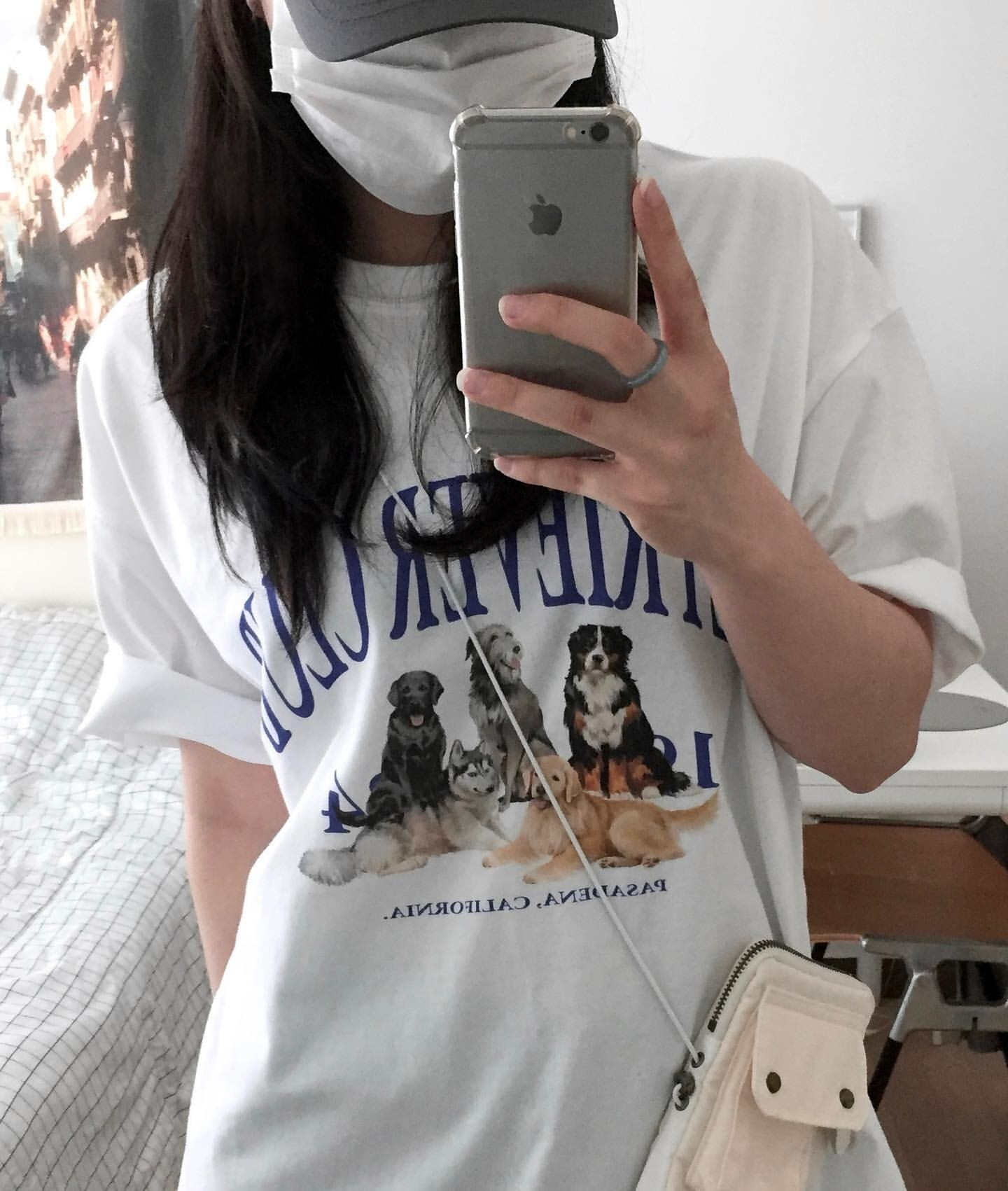 New ~6535 cotton summer Hong Kong style printed T-shirt