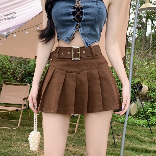 Spring new hot girl high waist all-match package hip skirt skirt
