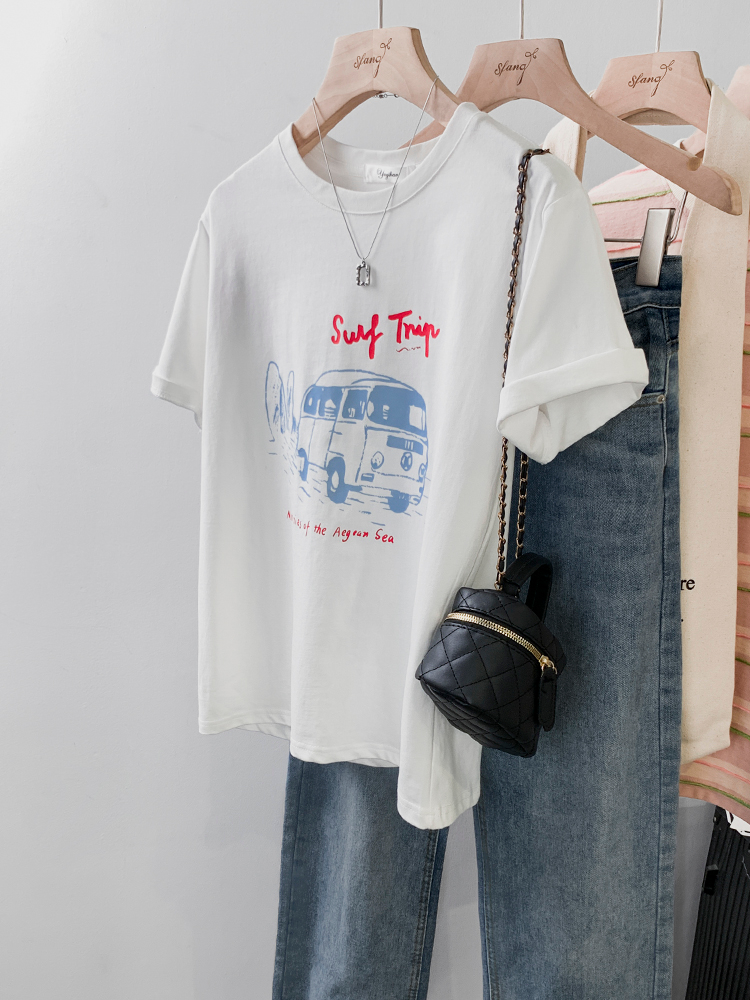 Extra large size 300 catties pure cotton short-sleeved t-shirt women's summer loose top T-shirt