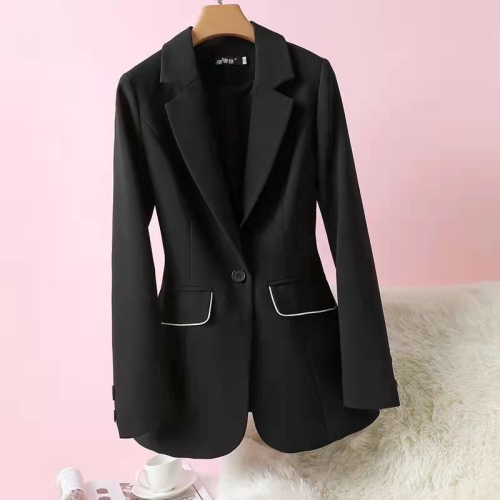 White suit women's jacket spring and autumn new style small suit slim temperament top high-grade non-ironing suit waist