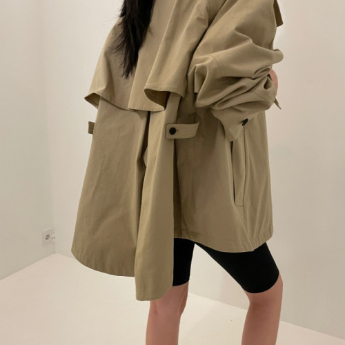 Korean chic niche retro design short windbreaker jacket
