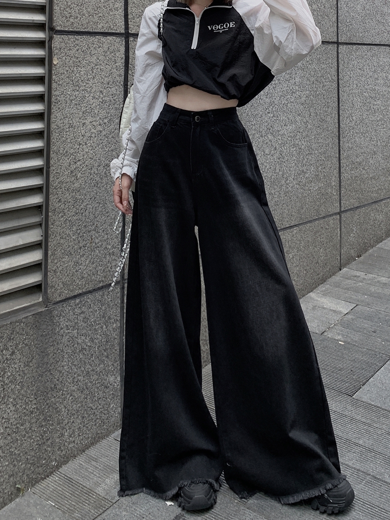 New style high waist denim trousers for women