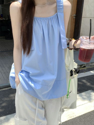 ~Summer loose wide type all-match small sling temperament small fresh sleeveless top female Korean style chic