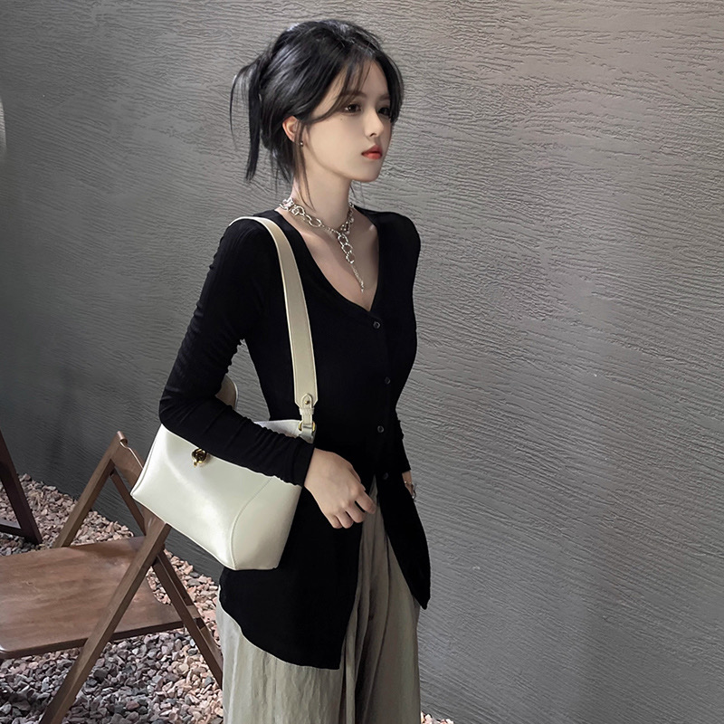 Temperament V-neck sunscreen cardigan women's summer niche slim slim early autumn thin coat tops