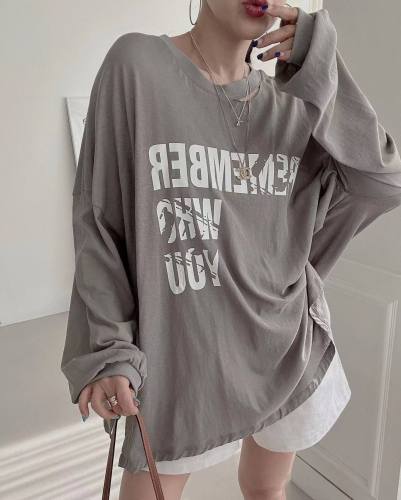 Han Dynasty Sweet Cool Girl Trendy Casual Long Sleeve T-Shirt
