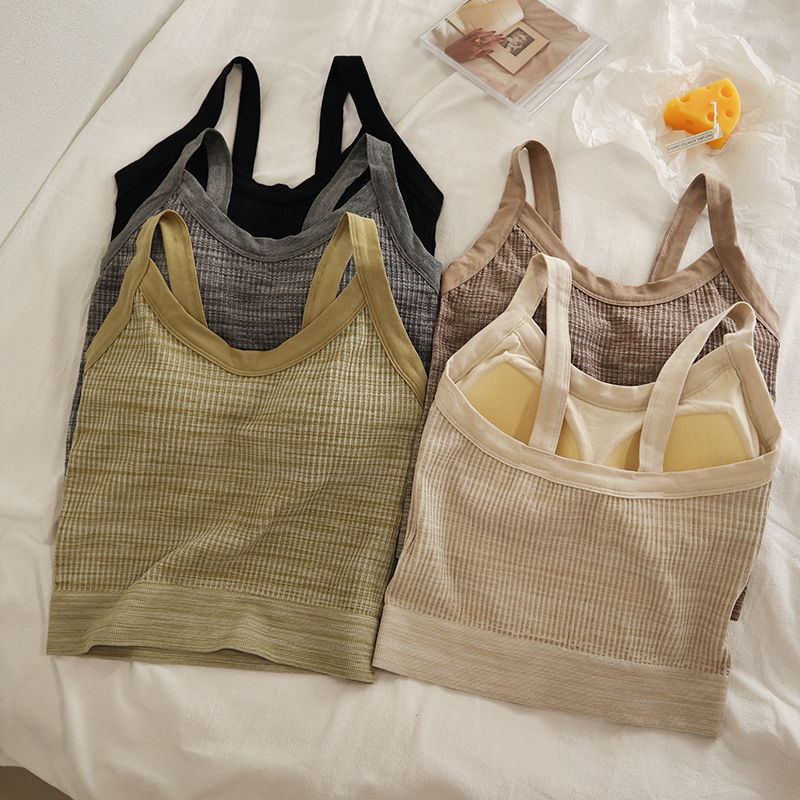 Autumn and winter student camisole female self-cultivation beautiful back tube top outer wear wrapped chest