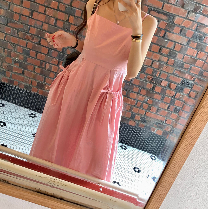 women's fashion slimming suspender dress
