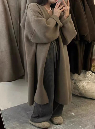 Original quality mid length sweater coat cardigan coat