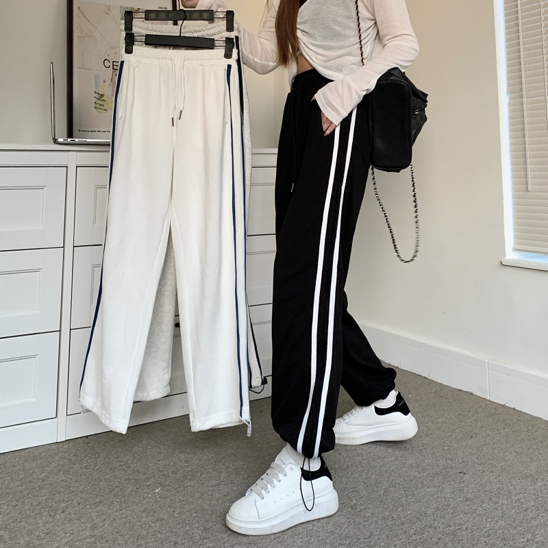 Big Fish Scale Super Hot Autumn New Korean Style Leggings Women's Thin Wide-leg Pants Casual All-match Student Pants Trendy