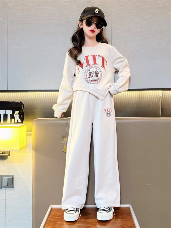 Children's suit 2023 autumn and winter new Korean version two-piece set for big boys and girls