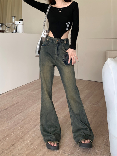 Jeans women's  new summer high waist thin and small micro-flared pants women's autumn clothes