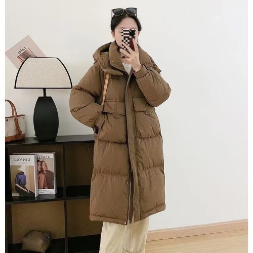 Net picture down padded jacket women's winter mid-length new small fairy style hooded jacket explosion style