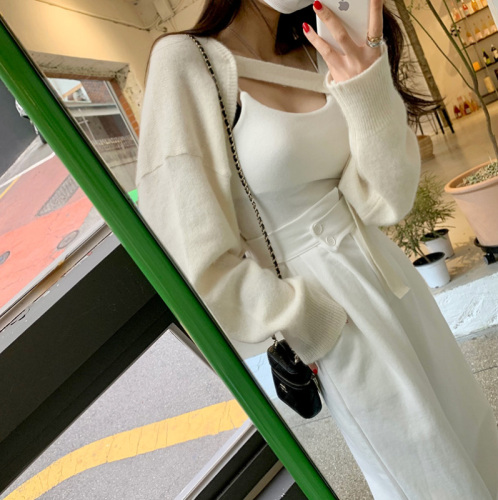 Original spot foreign style fashion casual high waist wide leg pants women loose straight long pants