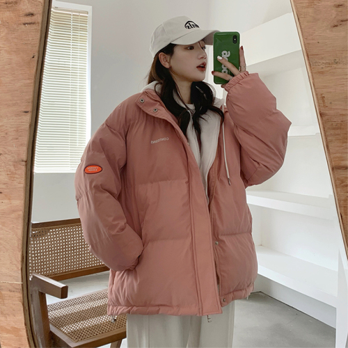 Real shot 2023 winter down jacket women's new thickened cotton clothing net red Korean version fake two loose cotton clothes