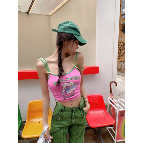 40 pieces of Odell pure cotton handmade bowknot pink and green splicing contrasting color small slings for self-cultivation in the summer of 2023
