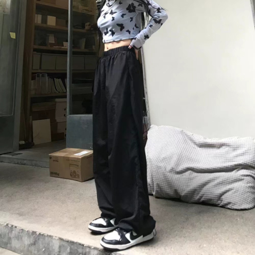 Official picture American overalls parachute pants small fashion casual summer and autumn lovers sports thin trousers