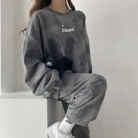 Suit women's long-sleeved trousers two-piece suit 2023 new spring, autumn and winter fashion casual sportswear couples