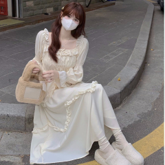 Original method + lining, super fairy street dress 2023 autumn new slim fit, elegant and chic skirt for women