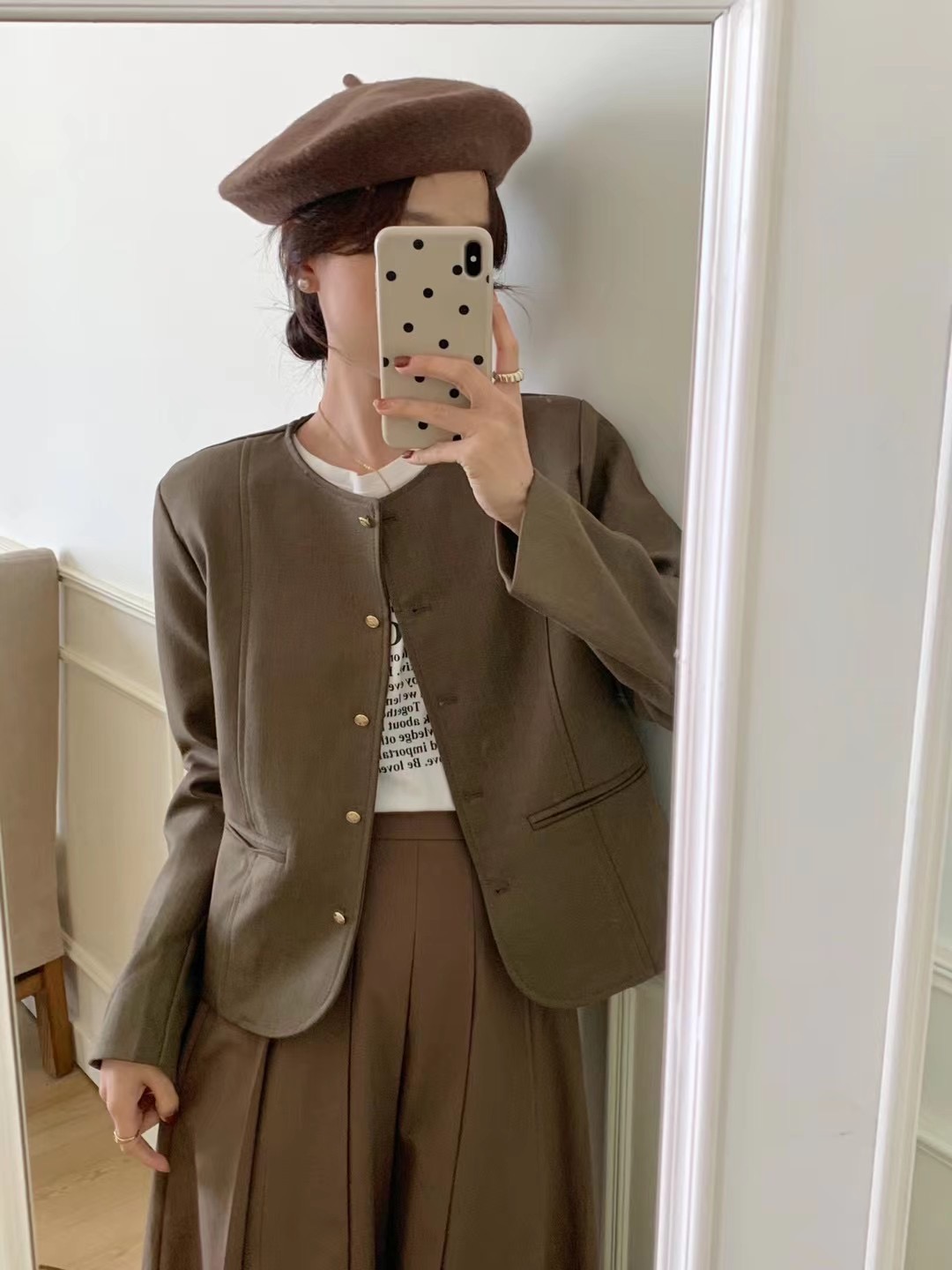 ~2023 Early Autumn Temperament Gentle Style Small Fragrance Style Collarless Blazer