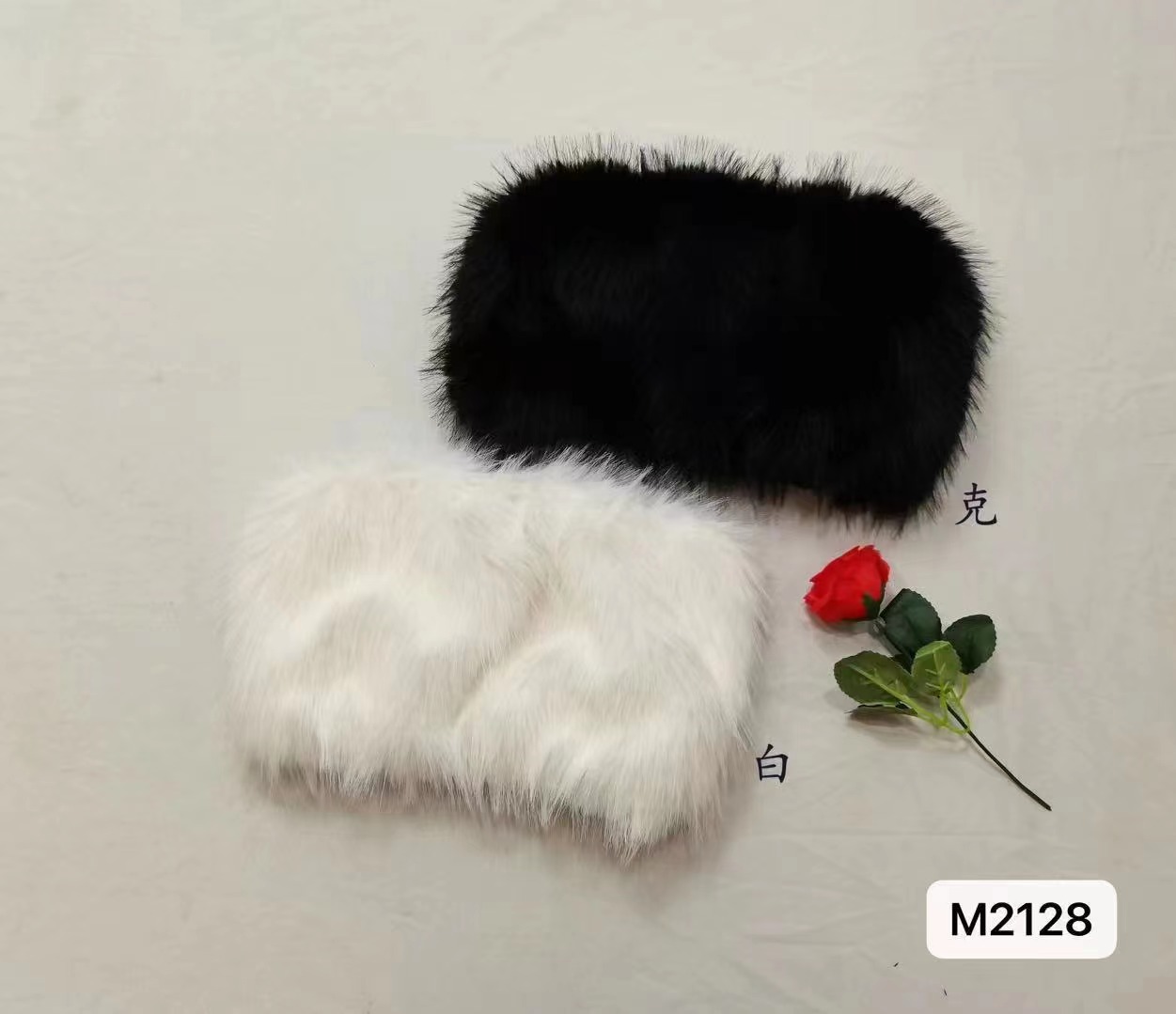 Good morning Fanfan same style 2023 autumn and winter new design sexy hot girl fur splicing versatile tube top