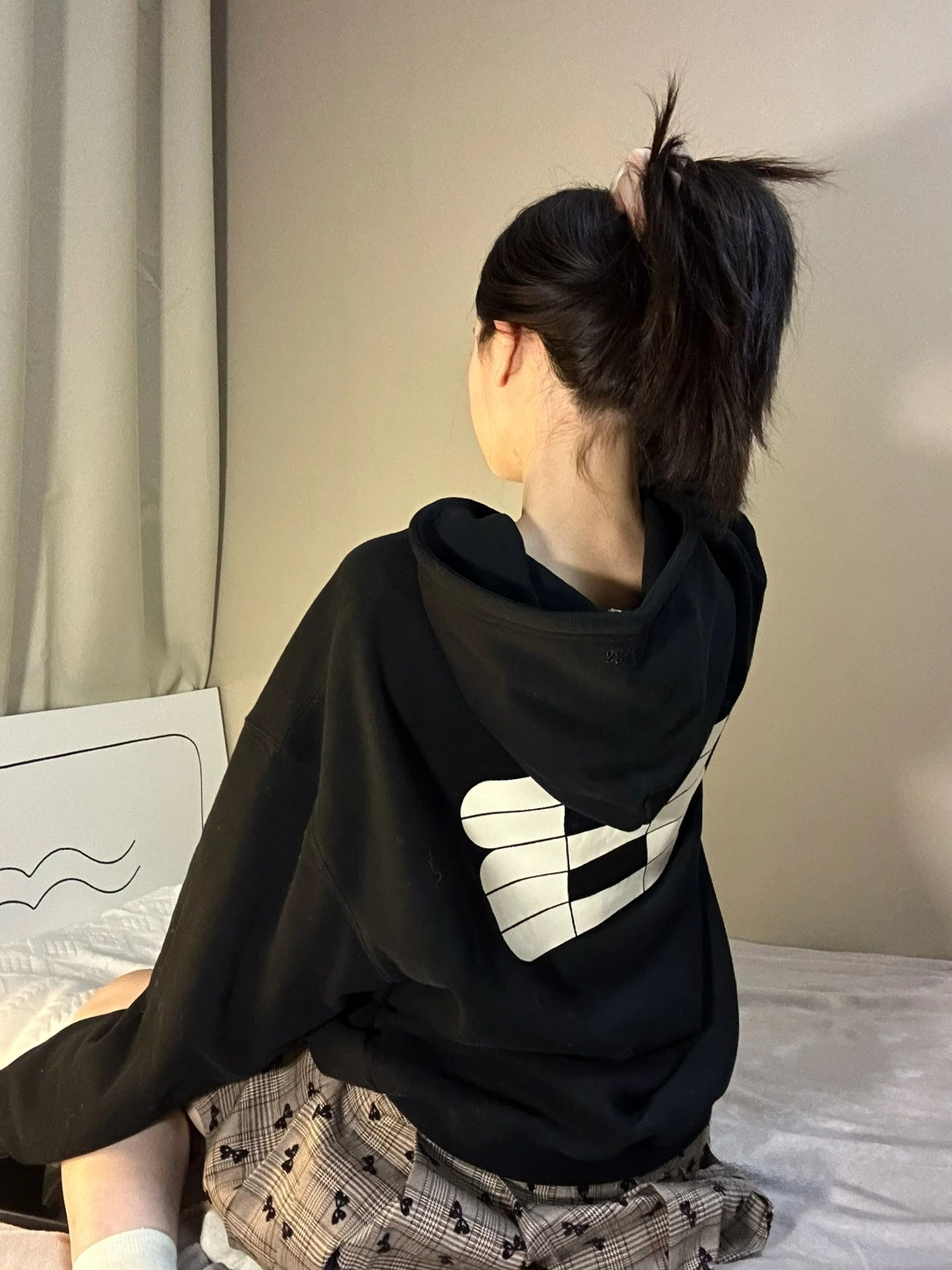 Anti-cotton Chinese cotton composite milk silk 300g silver fox velvet 400g hooded sweatshirt for women