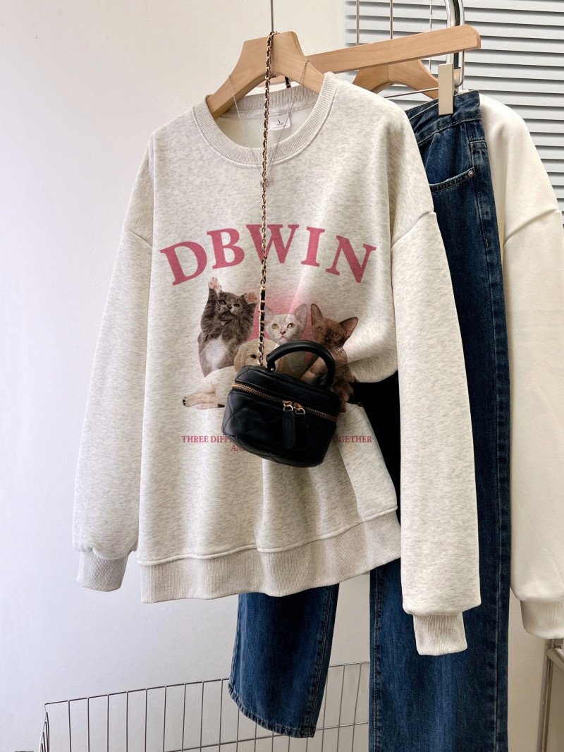 Pure cotton-Hua Mian/thin 330g/velvet 420g autumn and winter sweatshirt for women