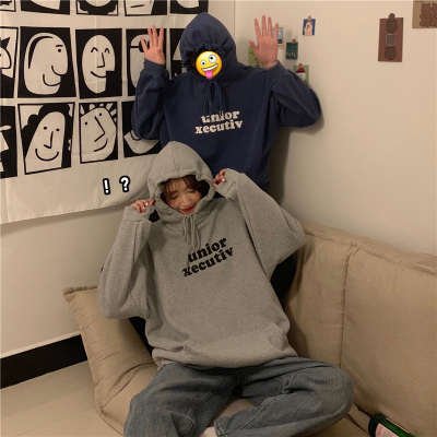 超火美式校園衛衣女新款秋季bf慵懶風寬鬆百搭長袖連帽上衣ins潮