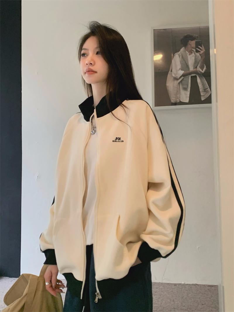Early autumn 2023 new casual American retro tops oversize baseball uniforms