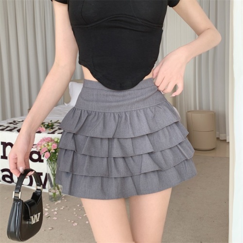 !  !  Fashionable and versatile high-waisted slimming skirt 2023 new style 100-pants a-line skirt