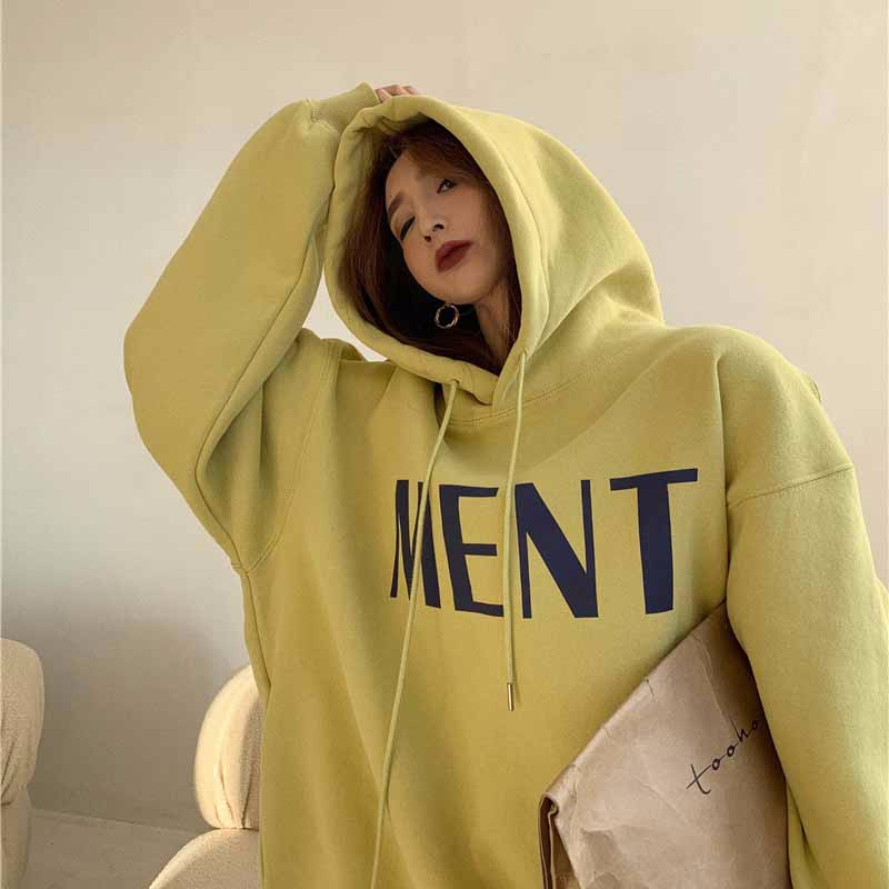 250g plus fleece / hooded sweatshirt for women autumn and winter sweatshirt with fleece