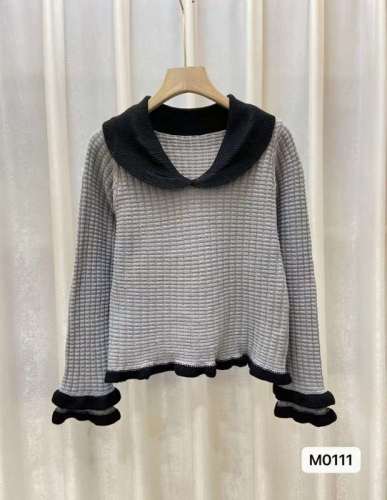 OKMA's same style Korean style gentle temperament sweater for women  autumn and winter top design sweater