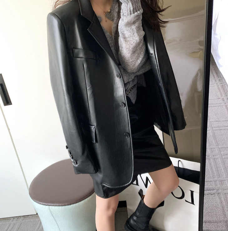 Red Book Large Size Fashionable Loose British Style Small Suit High-end Street Suit Jacket M-4XL 200 Jin