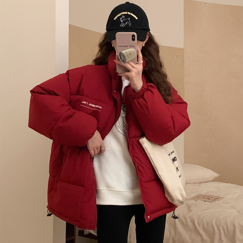 2023 new winter bread coat for women Korean style oversize cotton coat loose short down cotton coat for small people